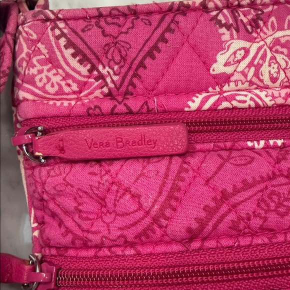 Vera Bradley Triple Zip Hipster Crossbody Bag Stamped Paisley - Picture 5 of 5